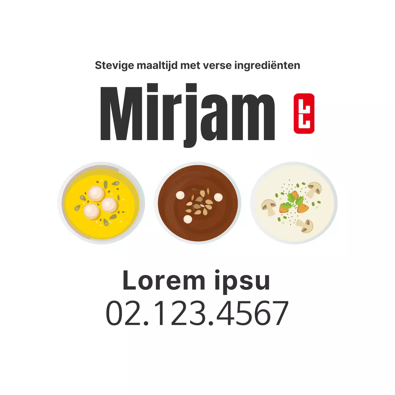 Witte illustratie schoon restaurant pap promotie