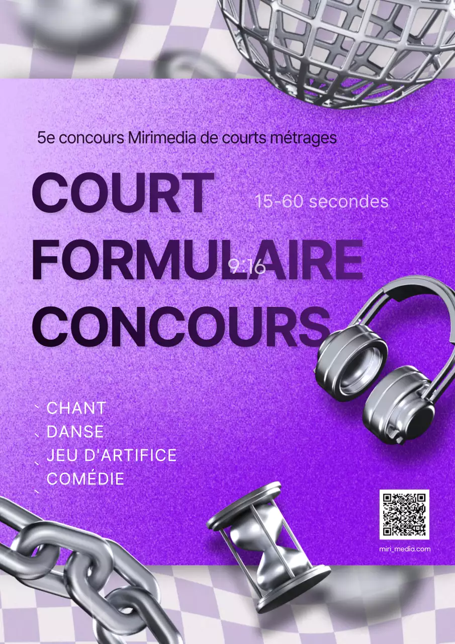 Un concours pour mettre en valeur les illustrations 3D en violet