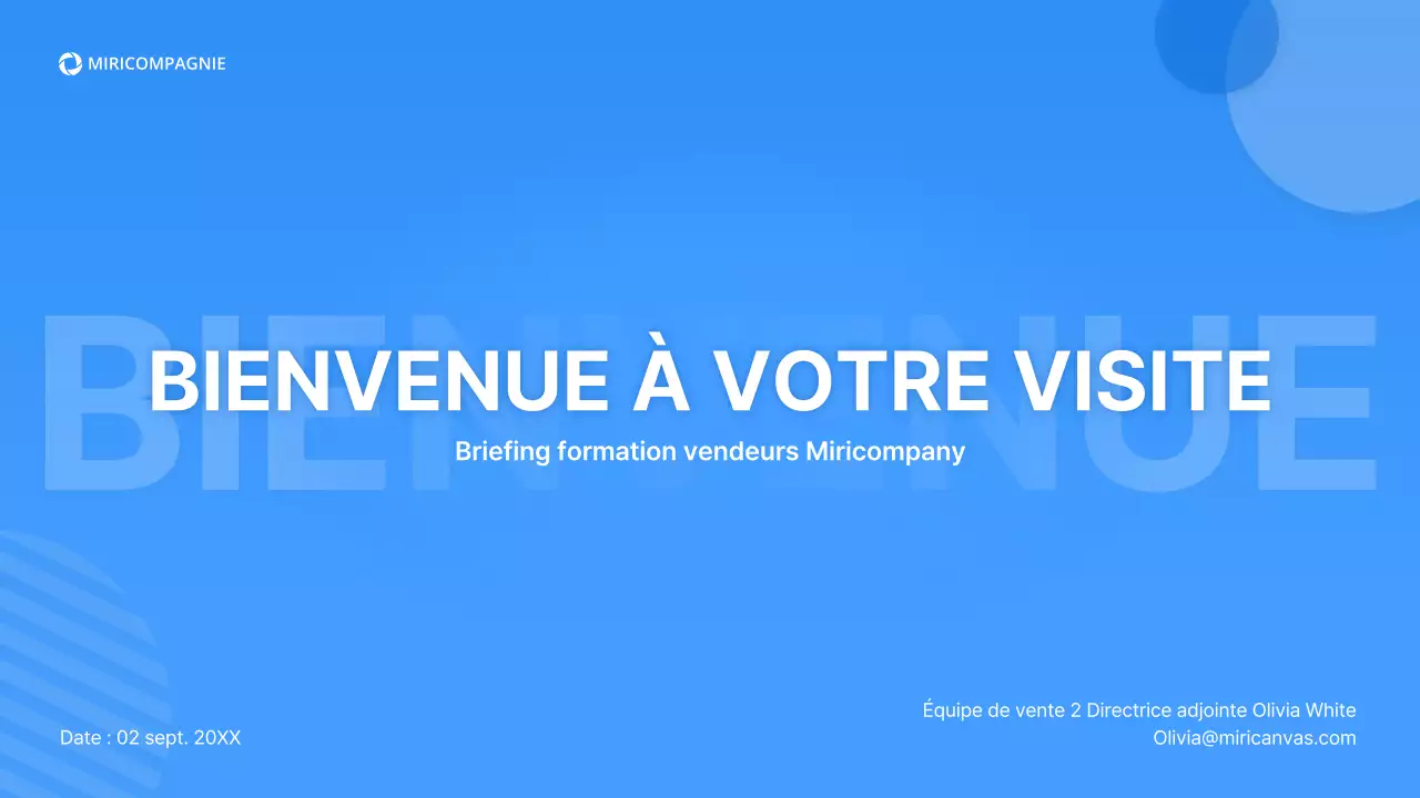 Formation des vendeurs avec des formes bleues et tridimensionnelles