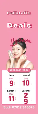 Rosa Veranstaltungen der Dermatologie