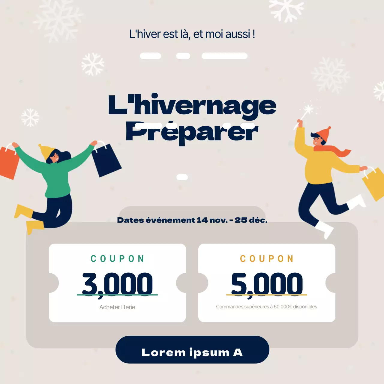Coupons d'hivernage