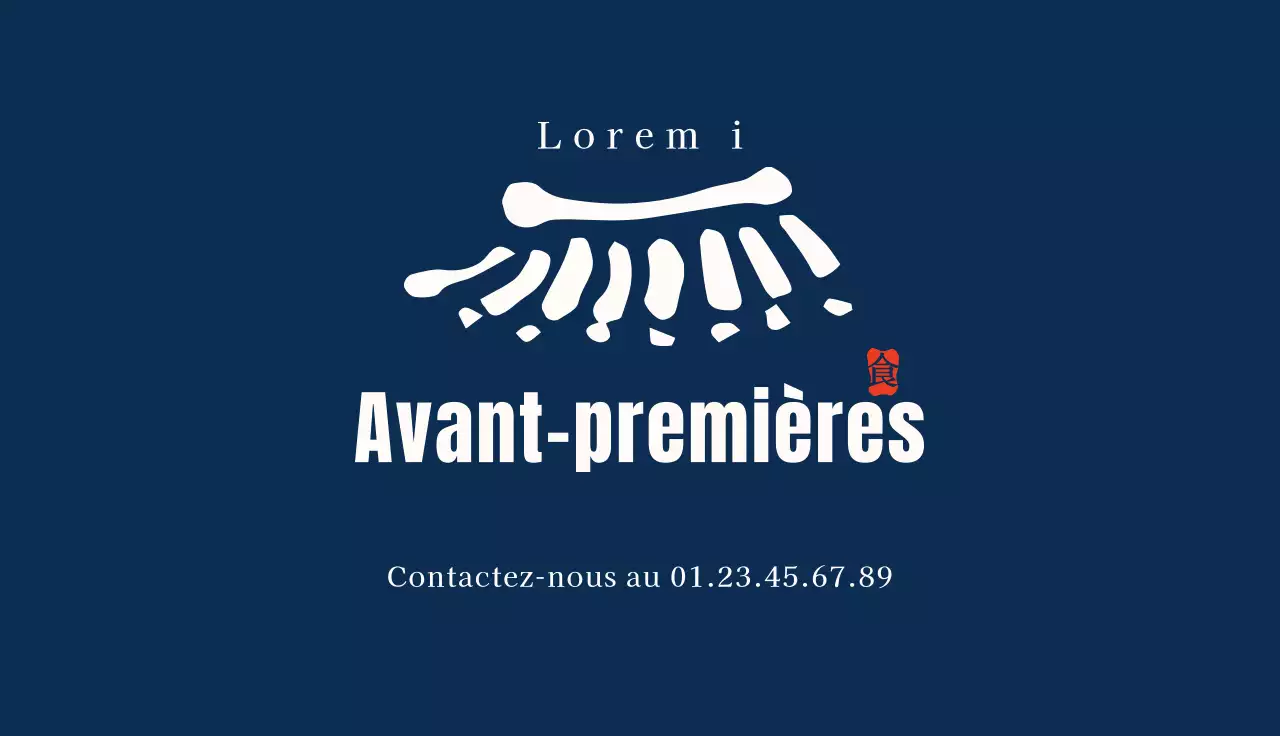 Carte de visite d'une épicerie fine traditionnelle