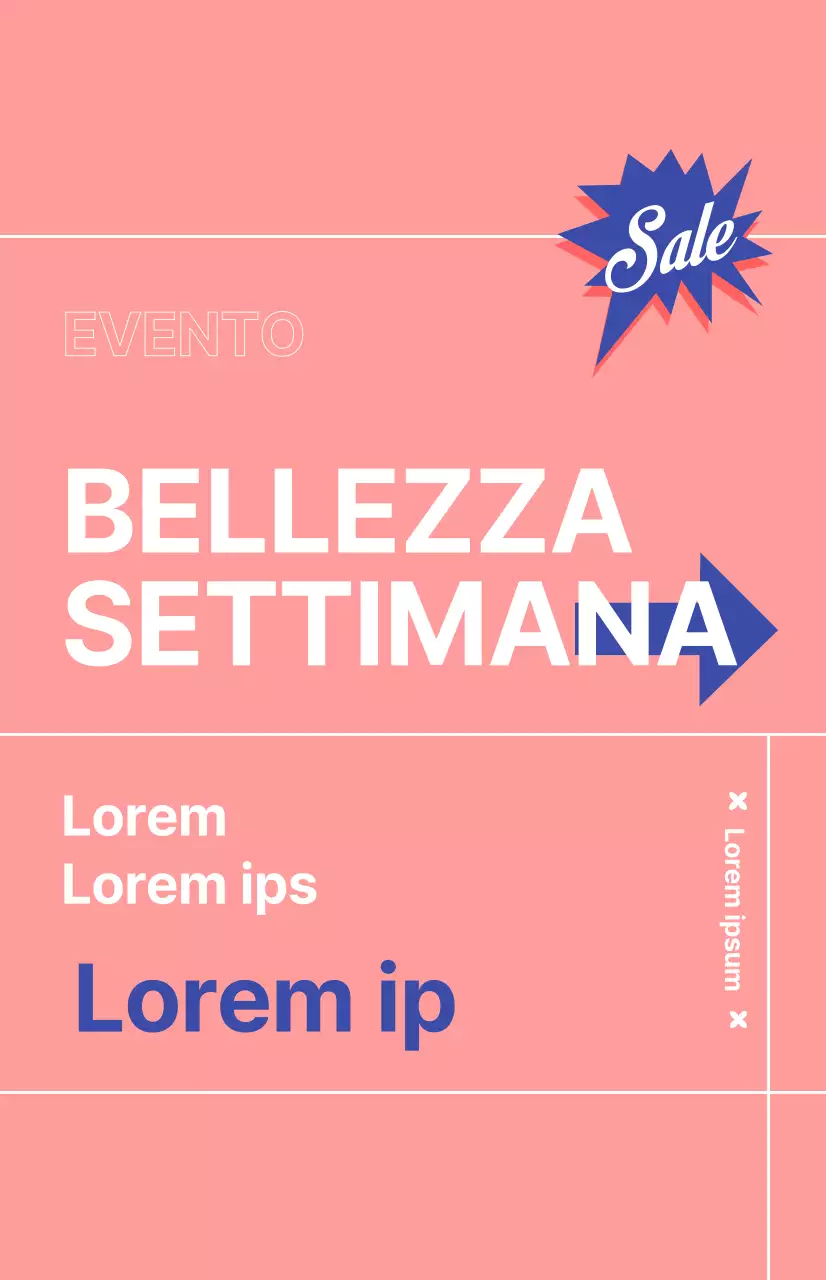 Bandiera per promozione sconto cosmetici con sfondo rosa