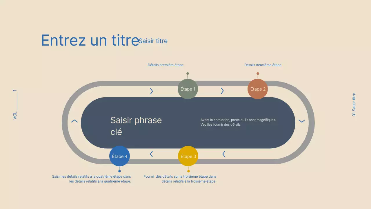 Conception d'une feuille de route avec un concept décontracté