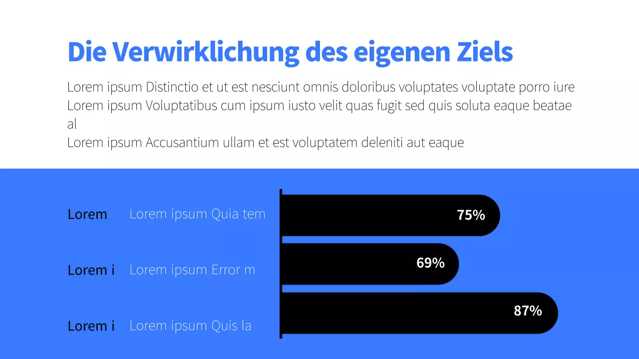 Infografik im Chart-Design mit einem einfachen blauen Konzept