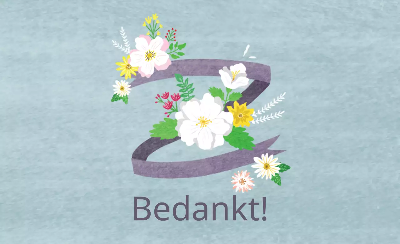 Bedankt!