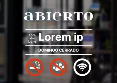 Horario básico y señalización de White's