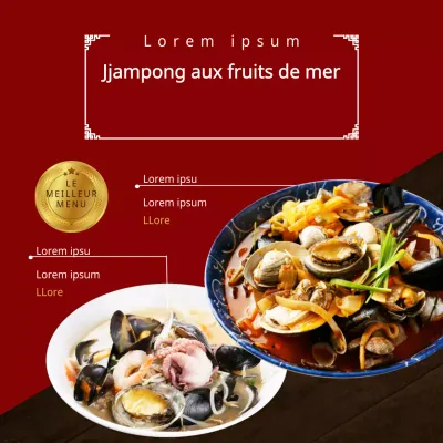 Jjampong aux fruits de mer