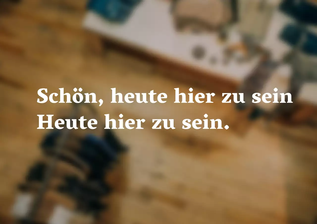 Textuelle Innenbeschriftungen in einem emotionalen Stil