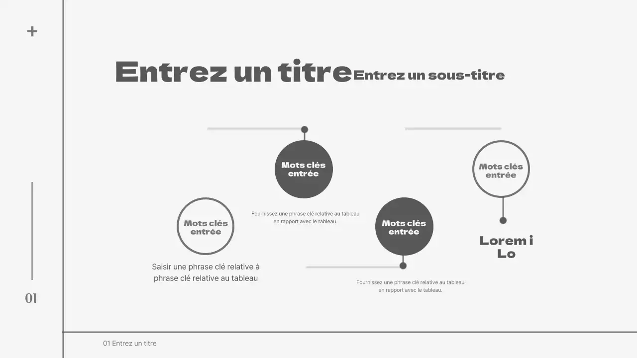 Carte routière au concept épuré, en gris et noir