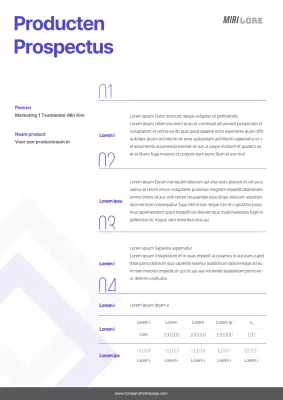 Een schone, blauwgrijze productbeschrijving