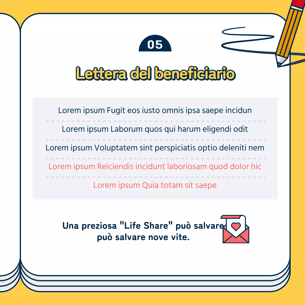 Biglietto di auguri giallo e blu per la Giornata della donazione degli organi, design di novità