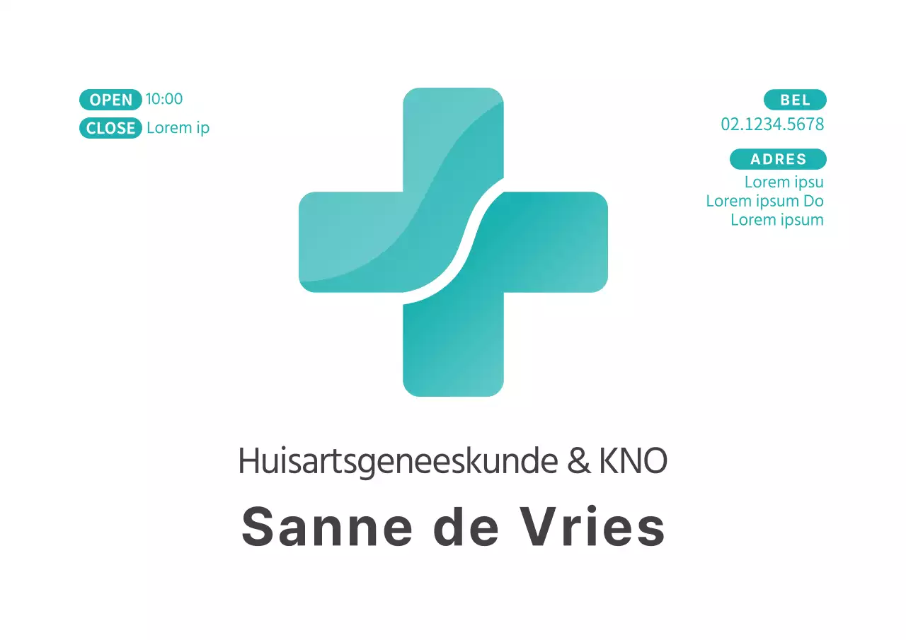 Eenvoudige stijl familie geneeskunde logo teken in mint en zwart
