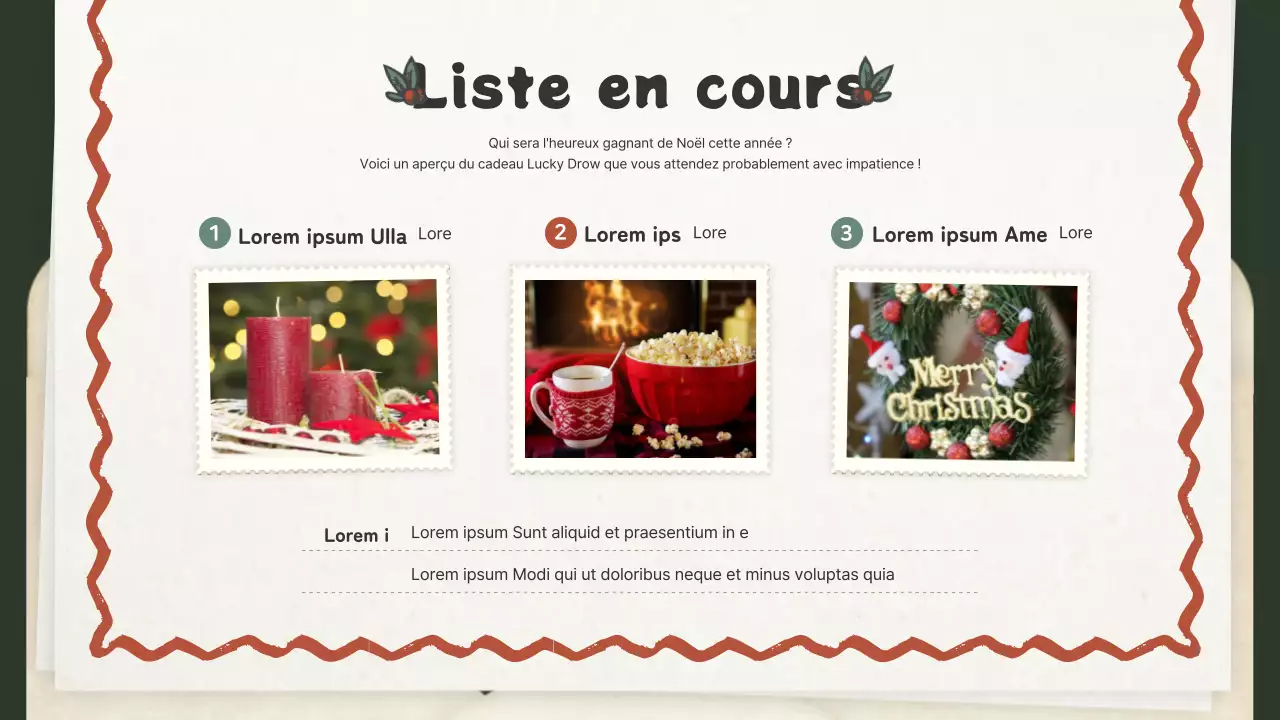 Invitation au concept de la lettre de Noël vintage