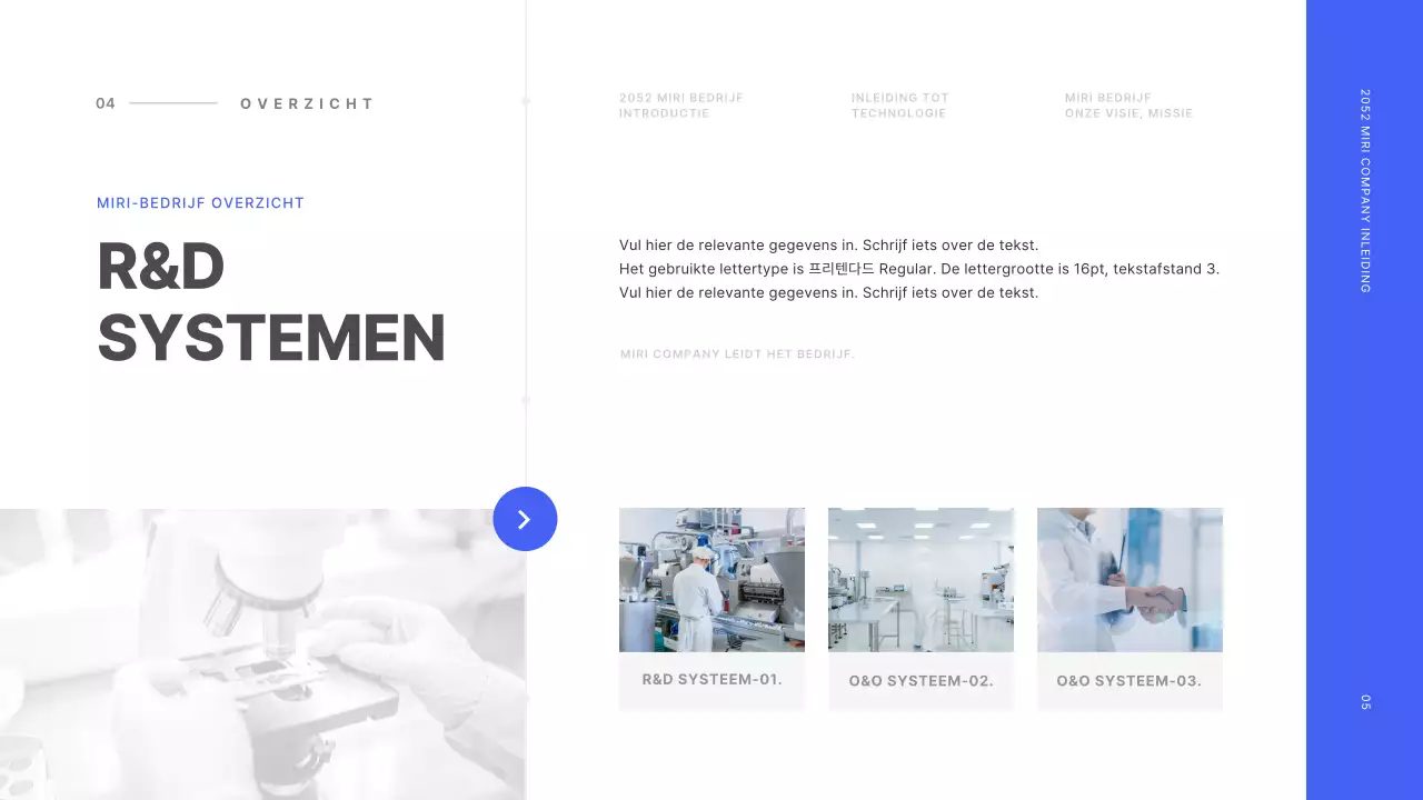 Basislijnconcept in blauw en wit Bedrijfsprofiel