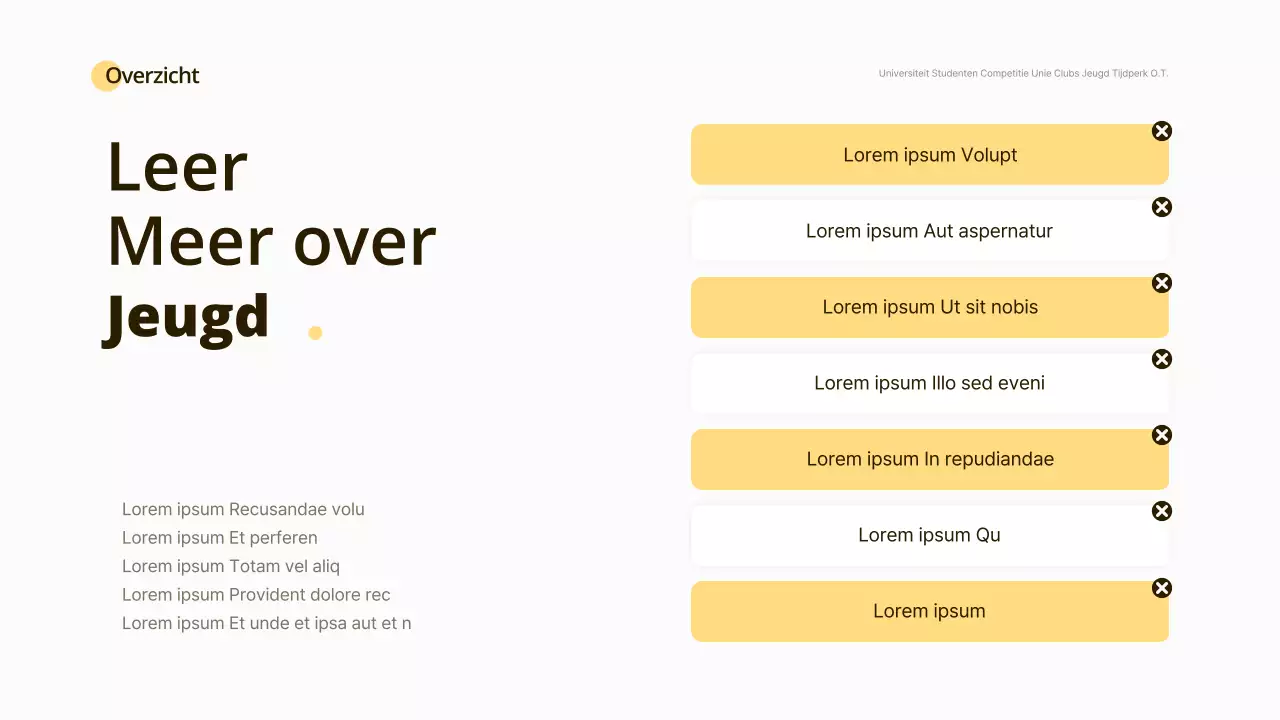 Geel Wit Glimlach Concept Club Oriëntatie
