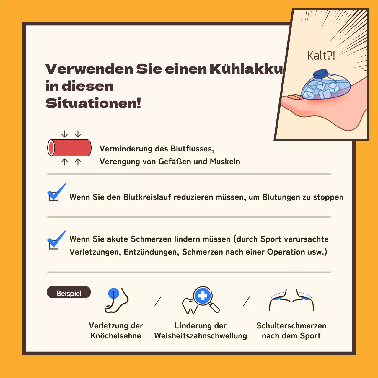 Kontextualisierte Umschläge mit einem gelben und braunen Cartoon-Konzept
