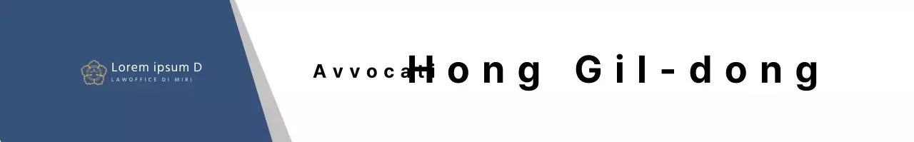 Targa blu semplice per studio legale