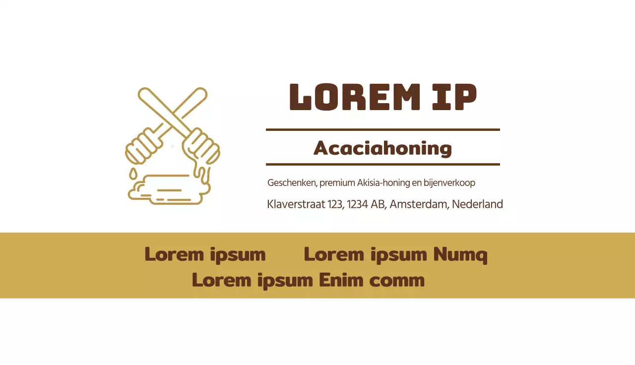 Bruin Geel Illustratie Nette Bijenteelt Honing