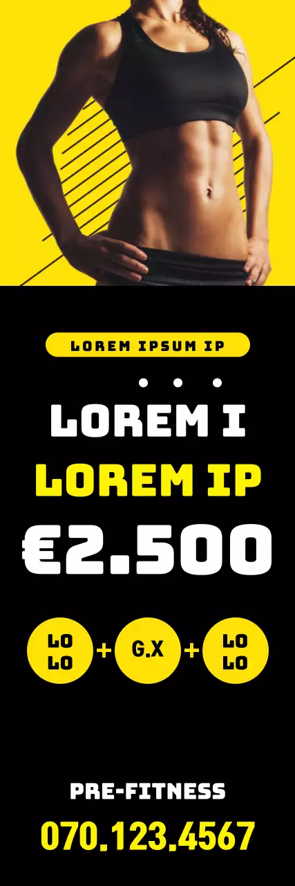 Gele fitnessevenementen