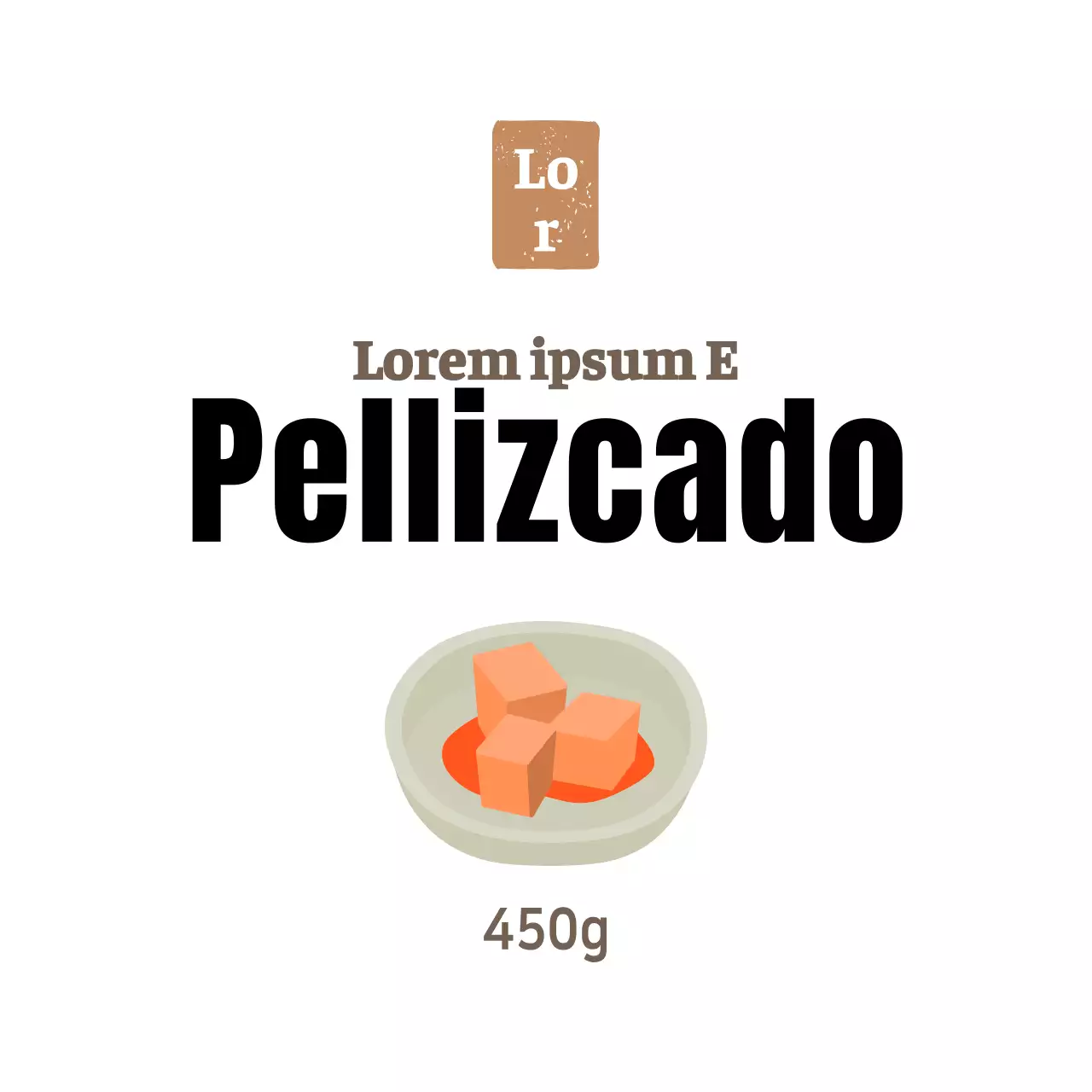 Adhesivo blanco para guarniciones delicatessen sencillas