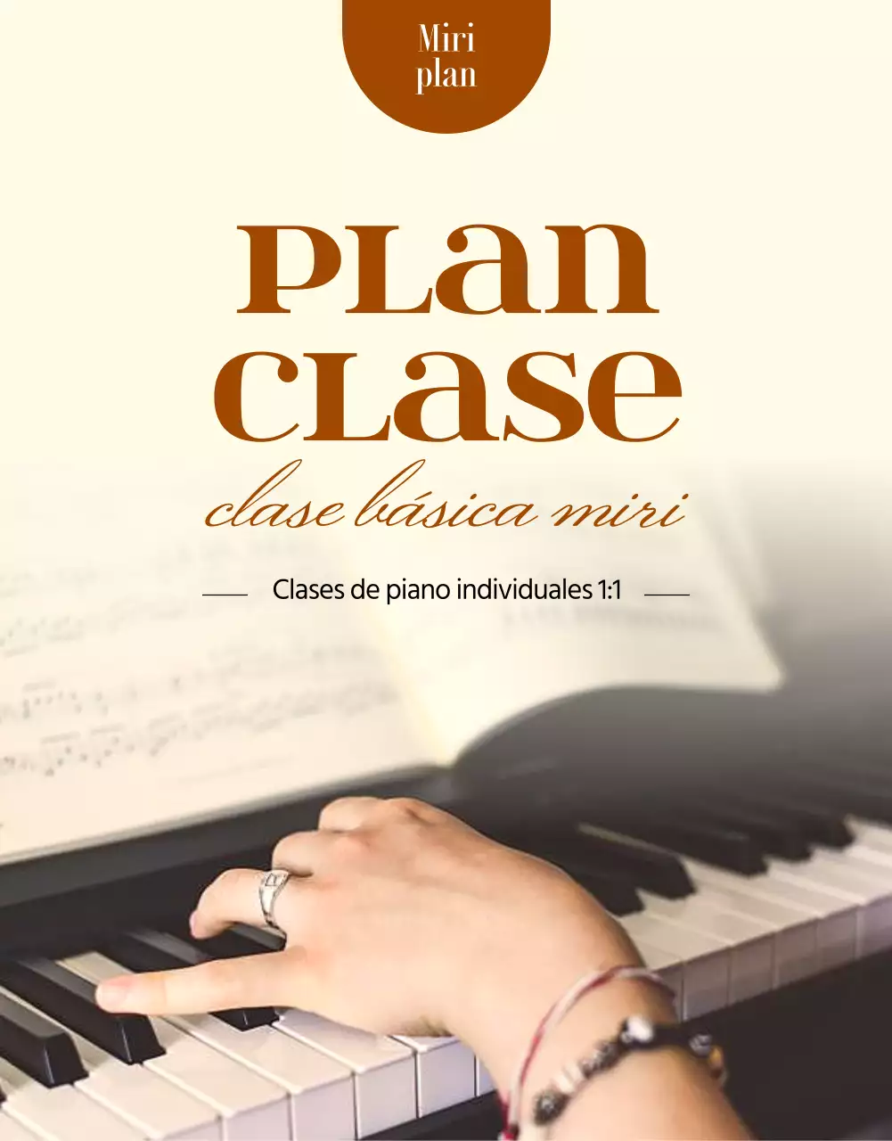 Lecciones de piano limpias y emotivas