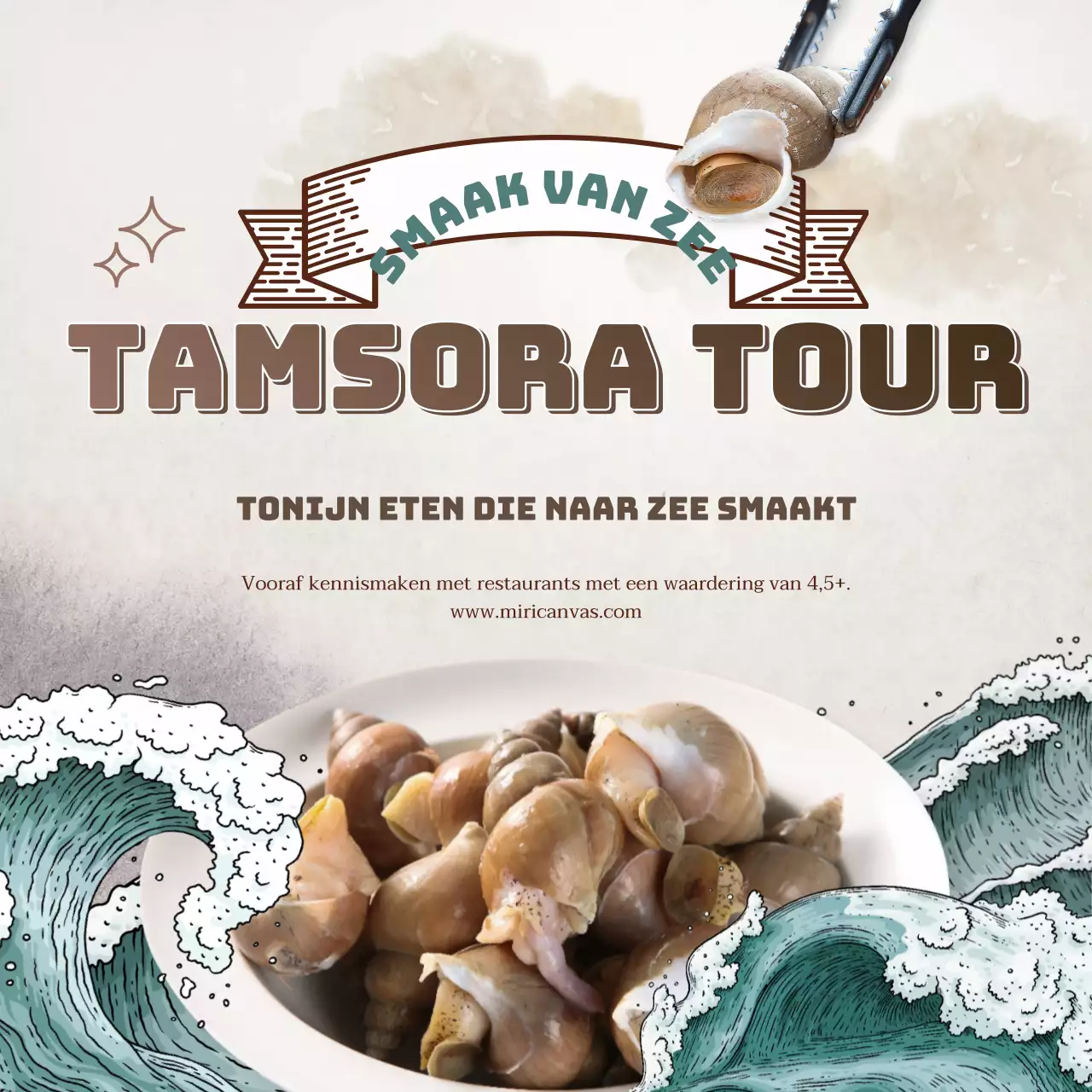 Maak kennis met het bruin en blauw tamsora restaurant