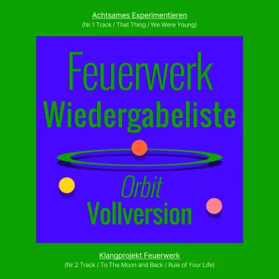 Grünes und blaues Albumcover der Wiedergabeliste