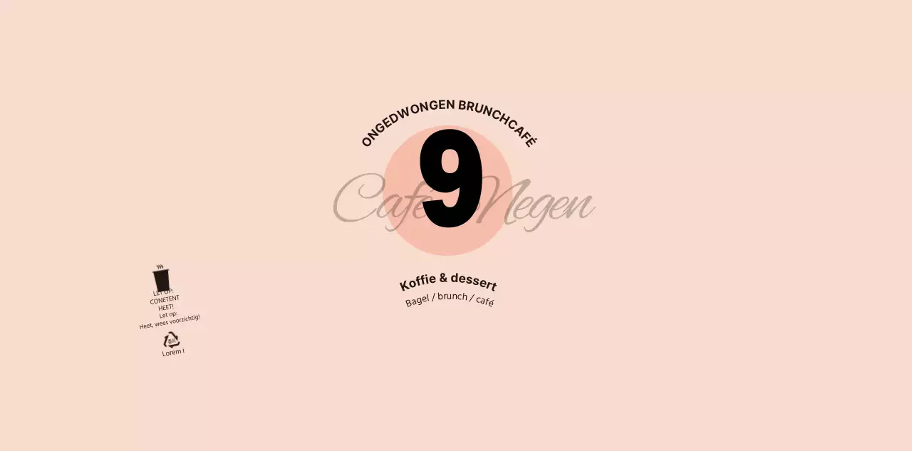 Voor een eenvoudig en uniek conceptcafé in roze en zwart