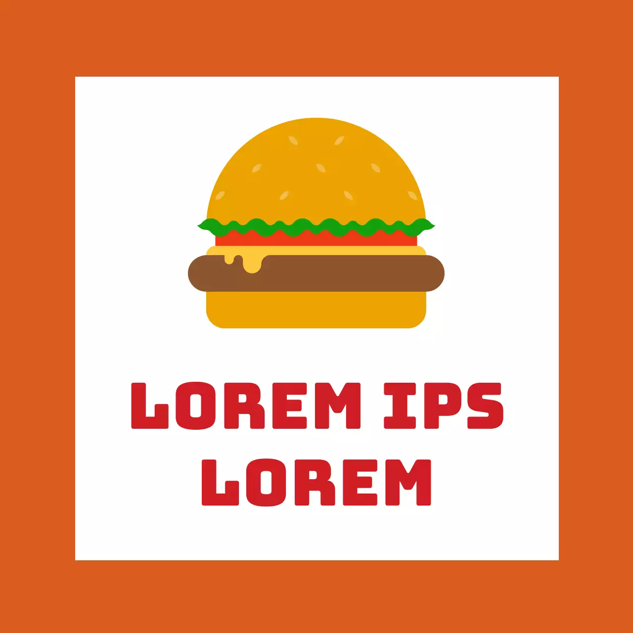 Vermiljoen illustratie leuk restaurant handgemaakte hamburger promotie