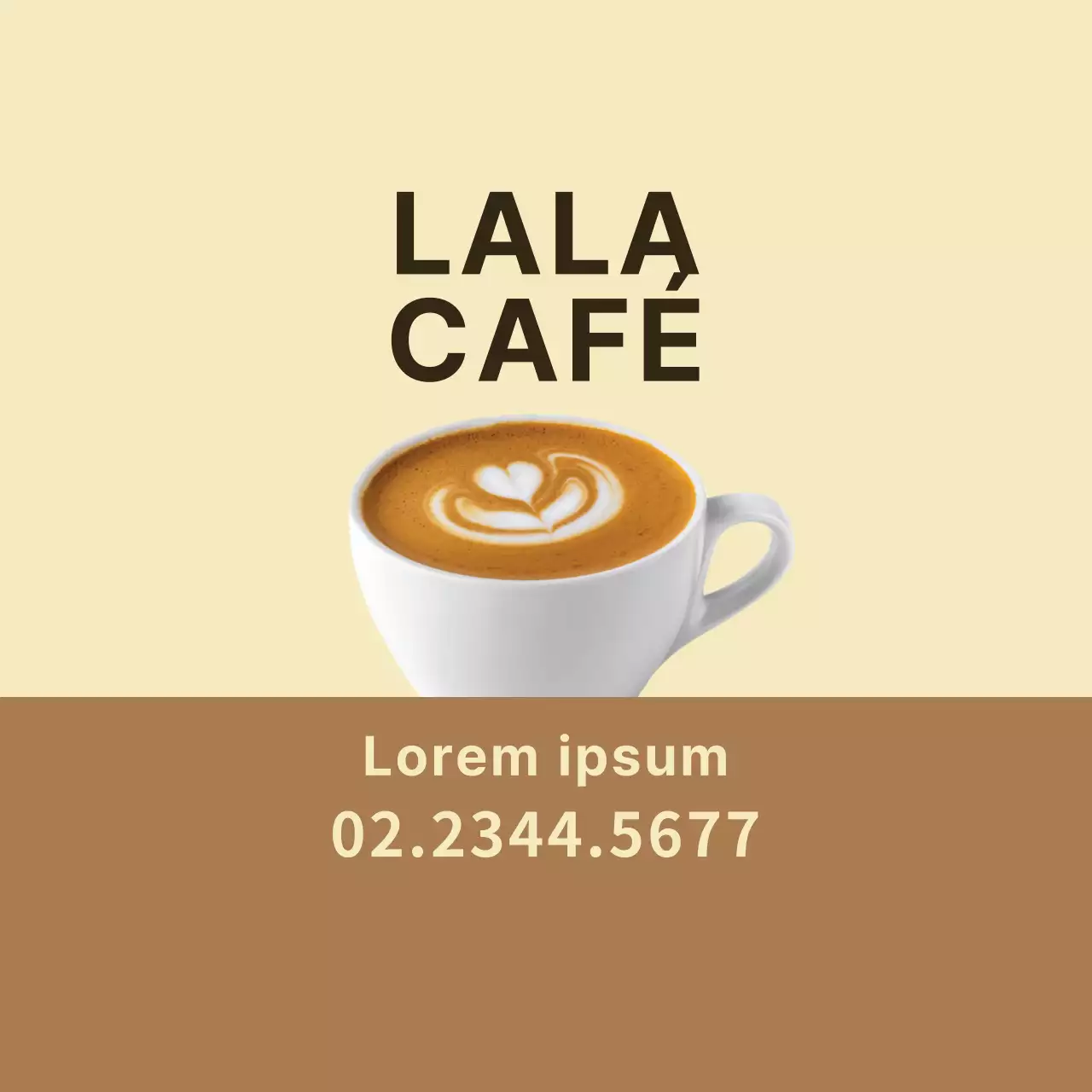 Étiquettes promotionnelles soignées pour la livraison de café avec accents photo jaunes