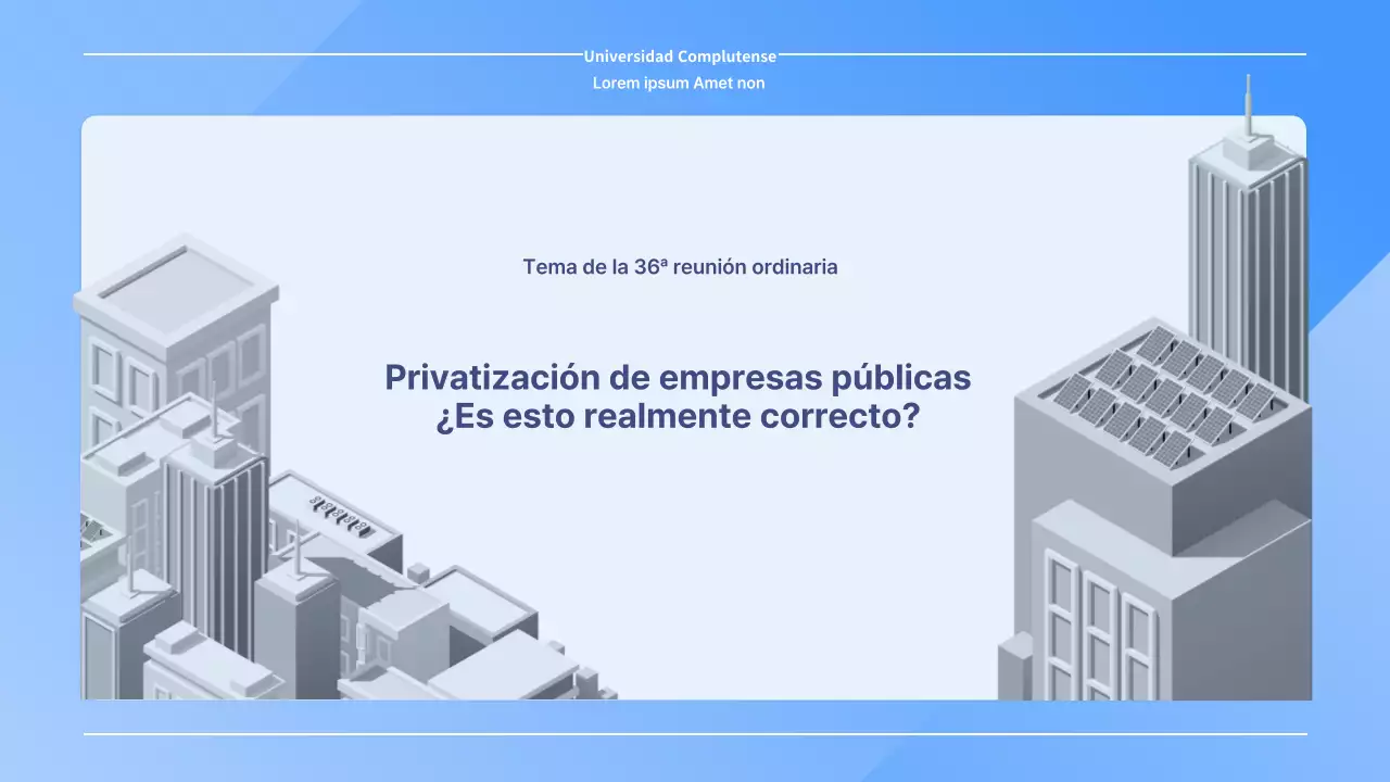 Presentación Blue Simple para el debate sobre la privatización de la sanidad