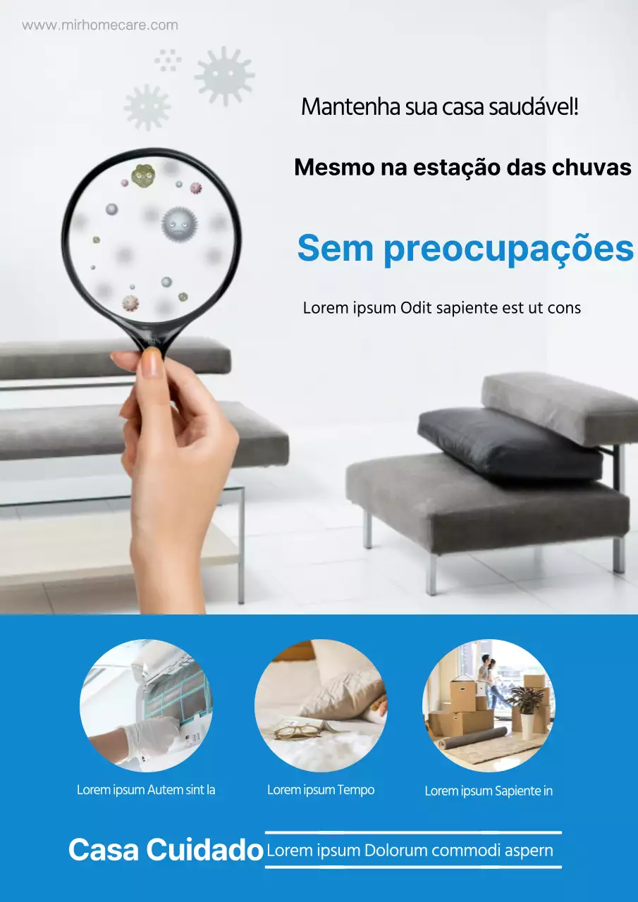 Serviços de limpeza para manter a sua casa saudável durante a estação das chuvas azuis