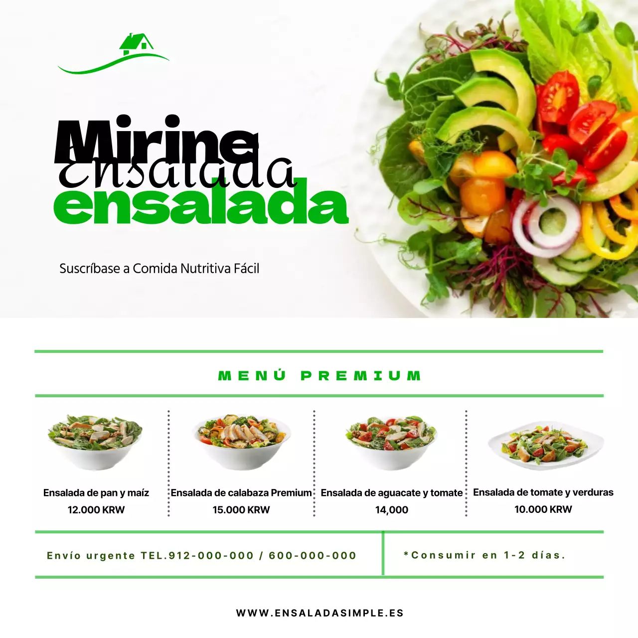 Suscríbete al Instagram de Green Salad
