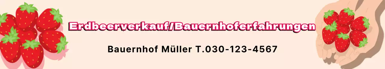 Erlebnis Erdbeerfarm Beige