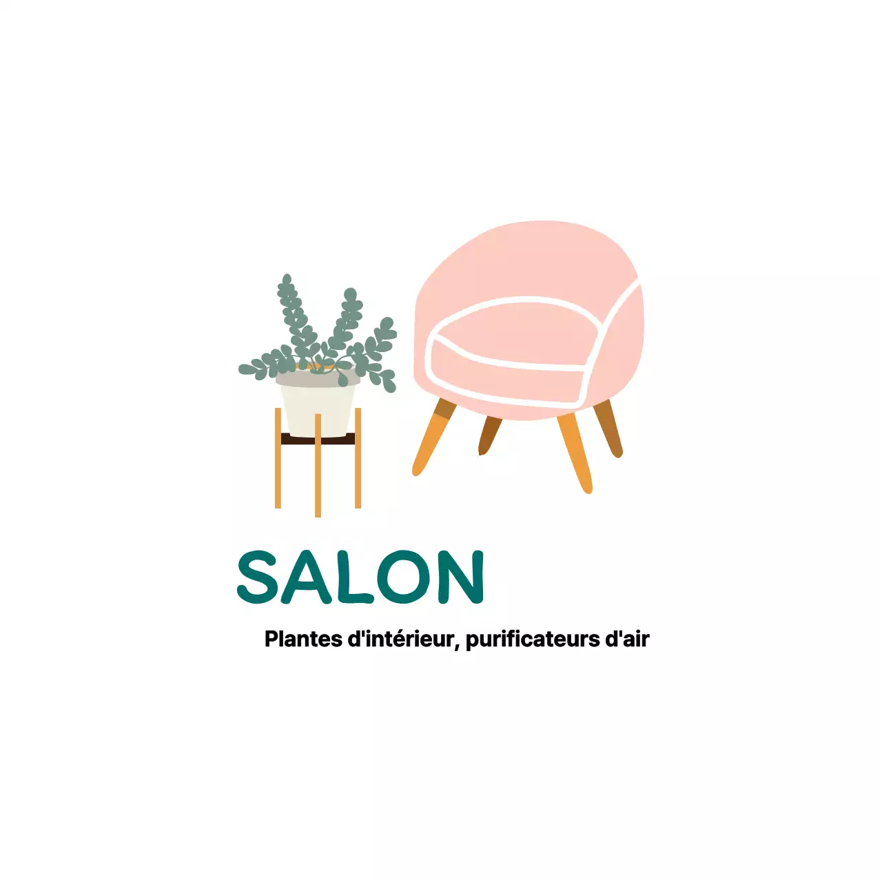 Étiquettes intérieures propres avec illustrations roses