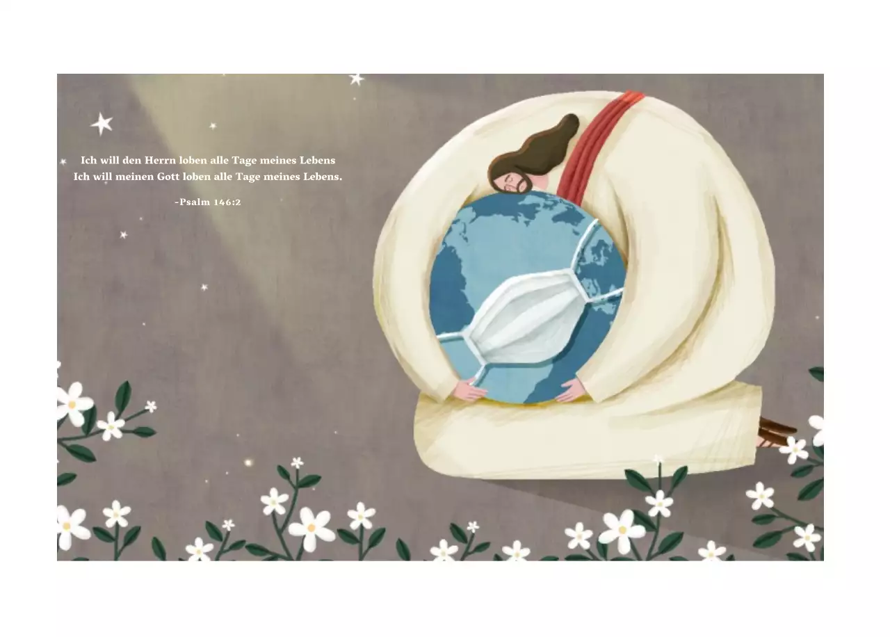 Pastell saubere Illustration Kirche