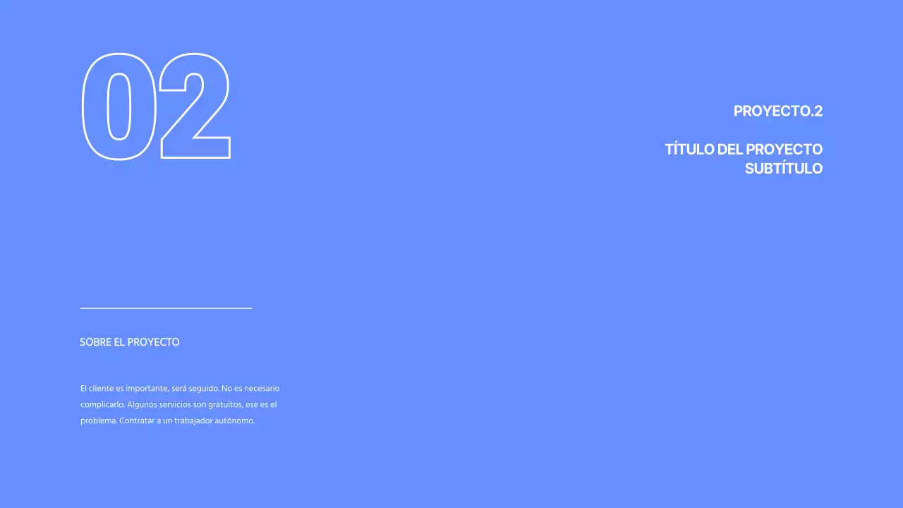 Cartera de promotores en azul