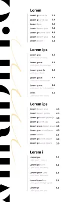 Sfondo bianco semplice tipografia caffè menu banner