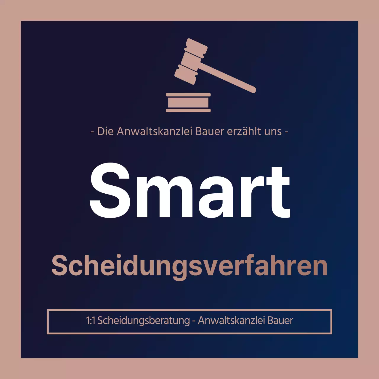 Einfache Rechtsberatung in Marineblau und Kastanienbraun und Gold