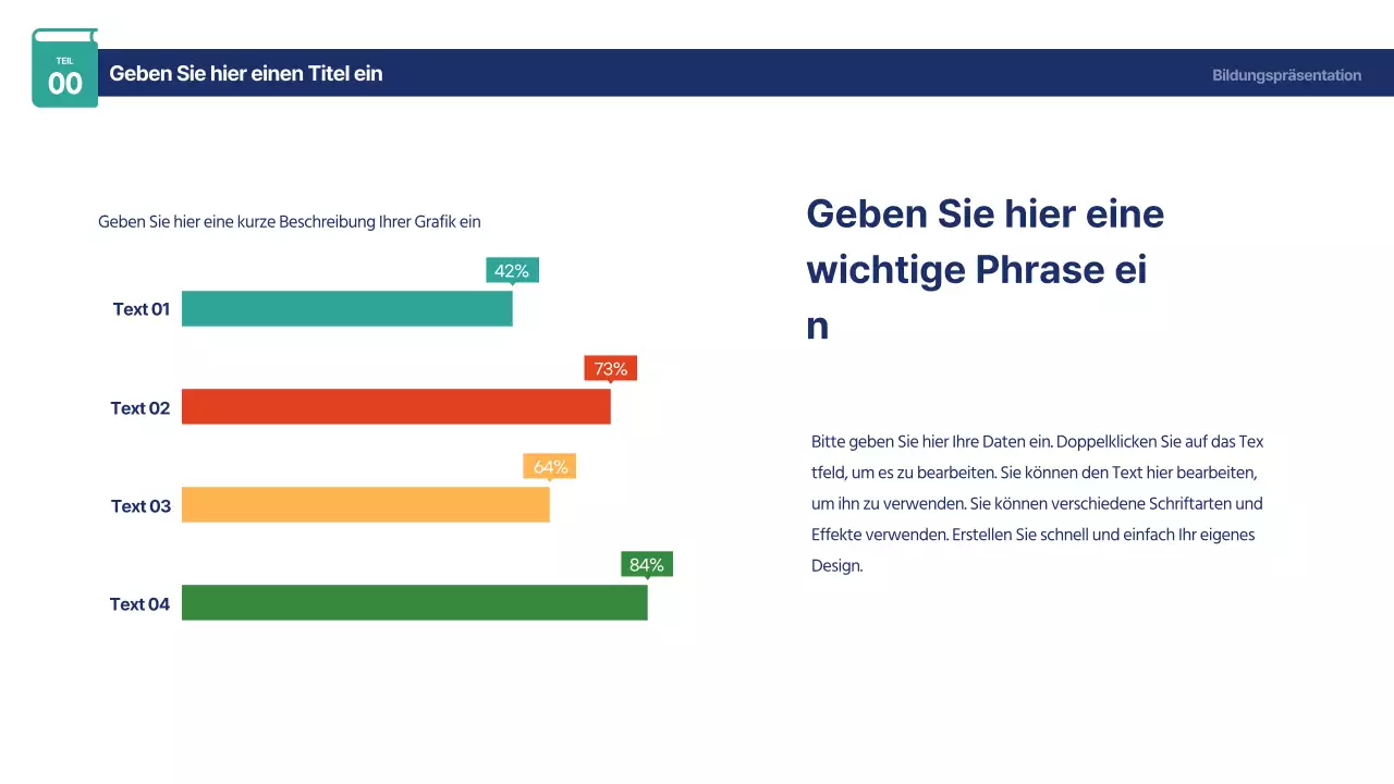 Niedliche regenbogenfarbige horizontale Infografik