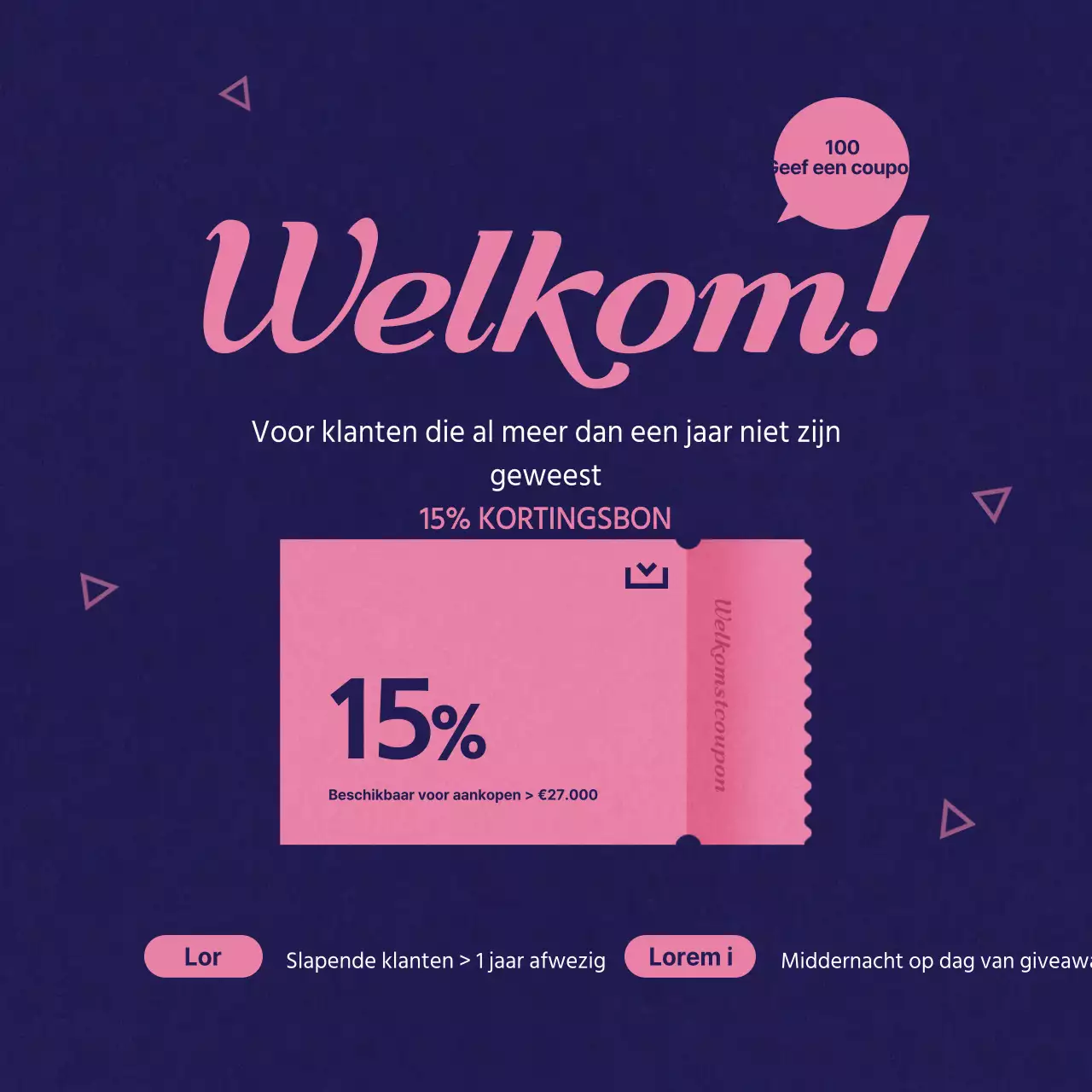 Menselijke Welkom Coupon