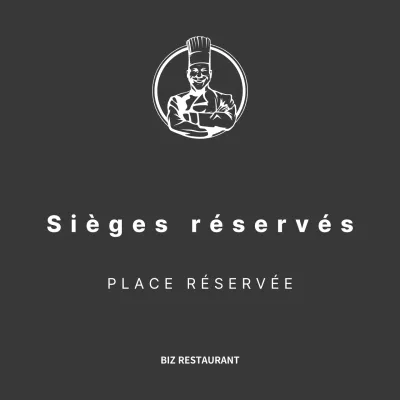 Réservations de restaurants en noir et blanc, aux lignes épurées