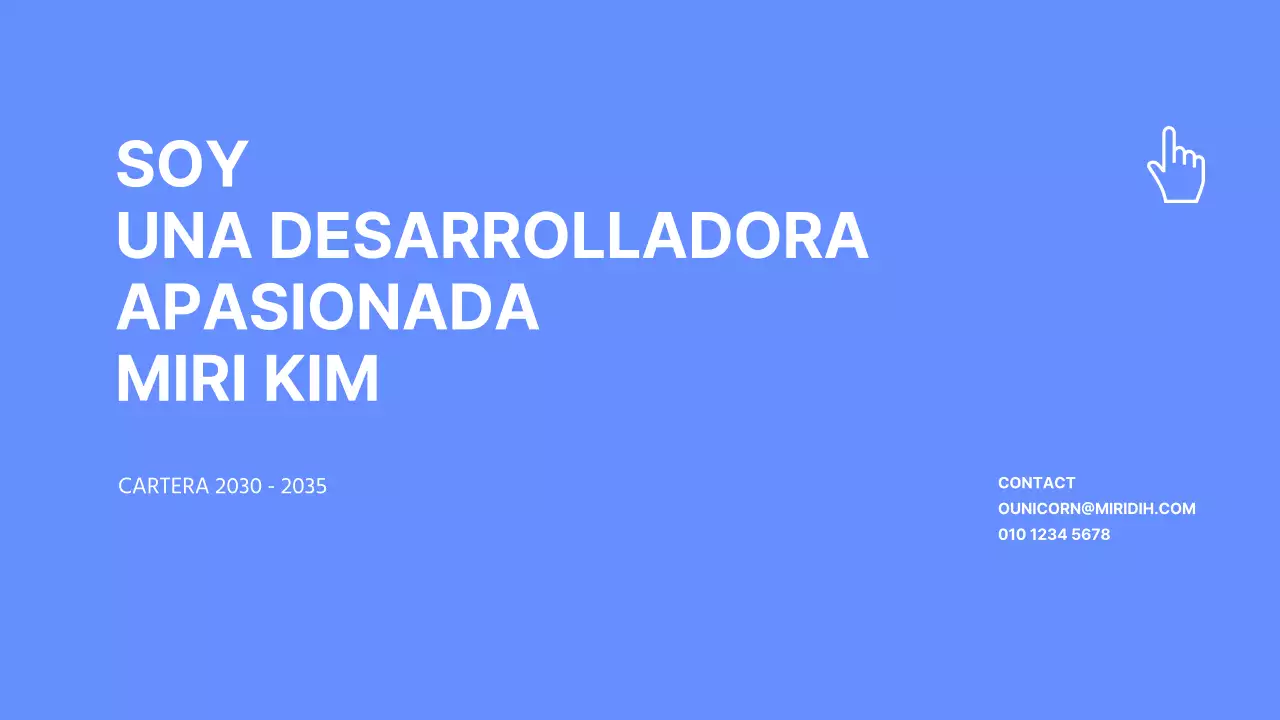 Cartera de promotores en azul