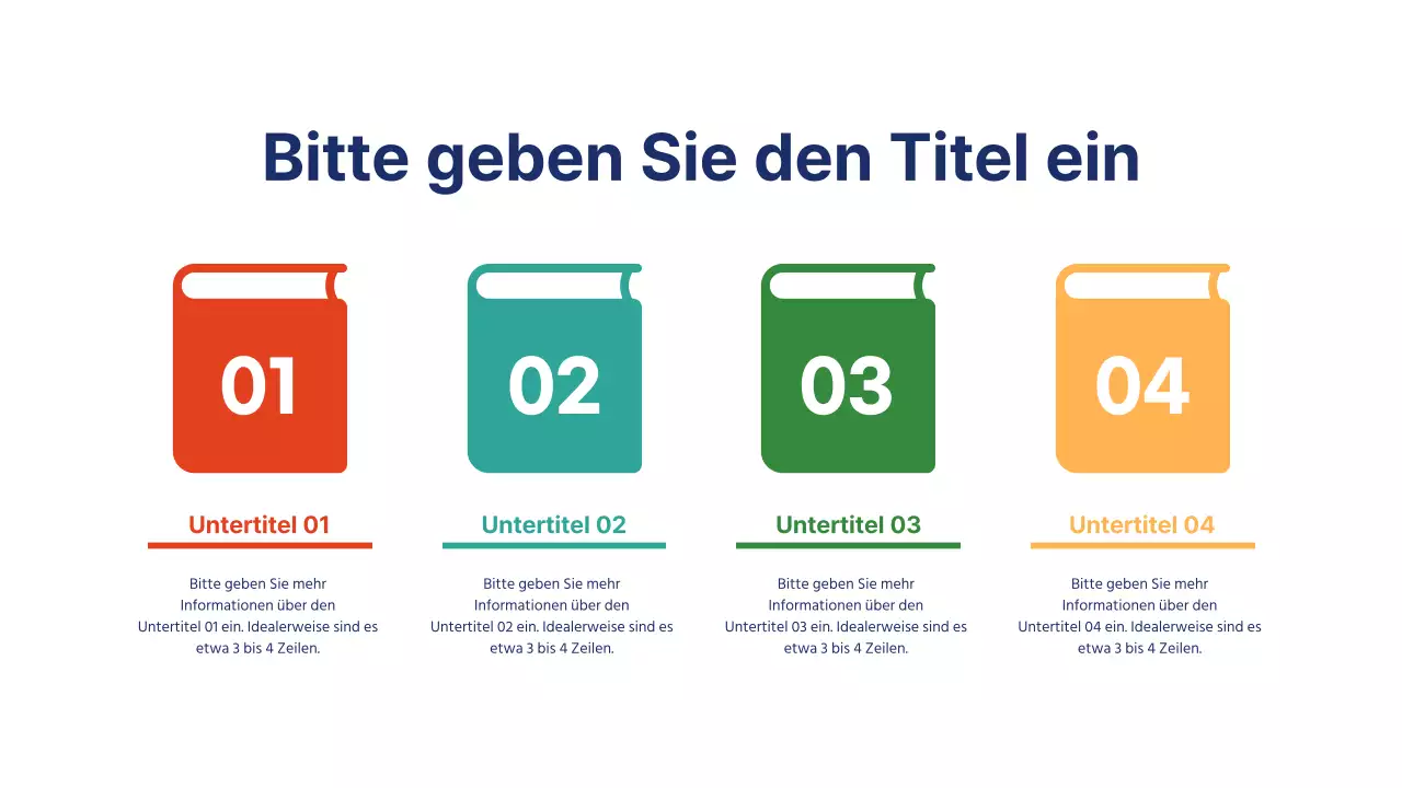 Eine niedliche regenbogenfarbene Infografik zum Ablauf des Projektmanagements