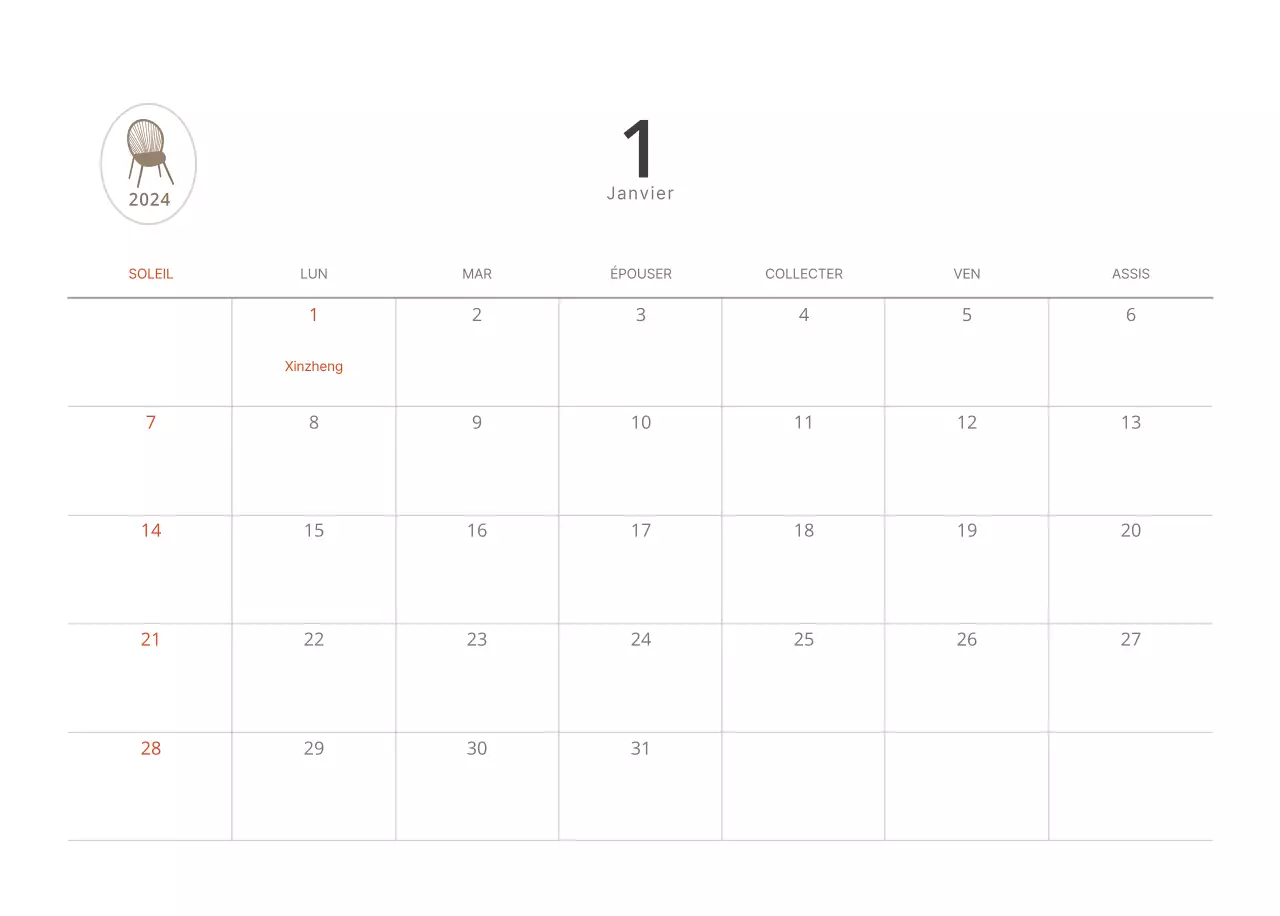 Meubles simples et naturels dans des tons beiges et neutres