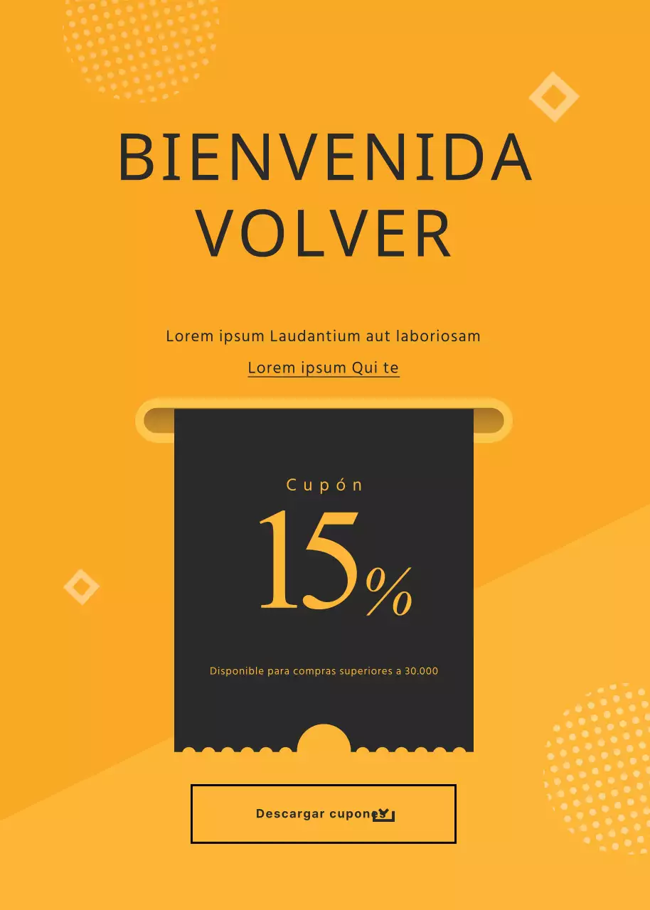 Obtenga un 15% de descuento con el cupón