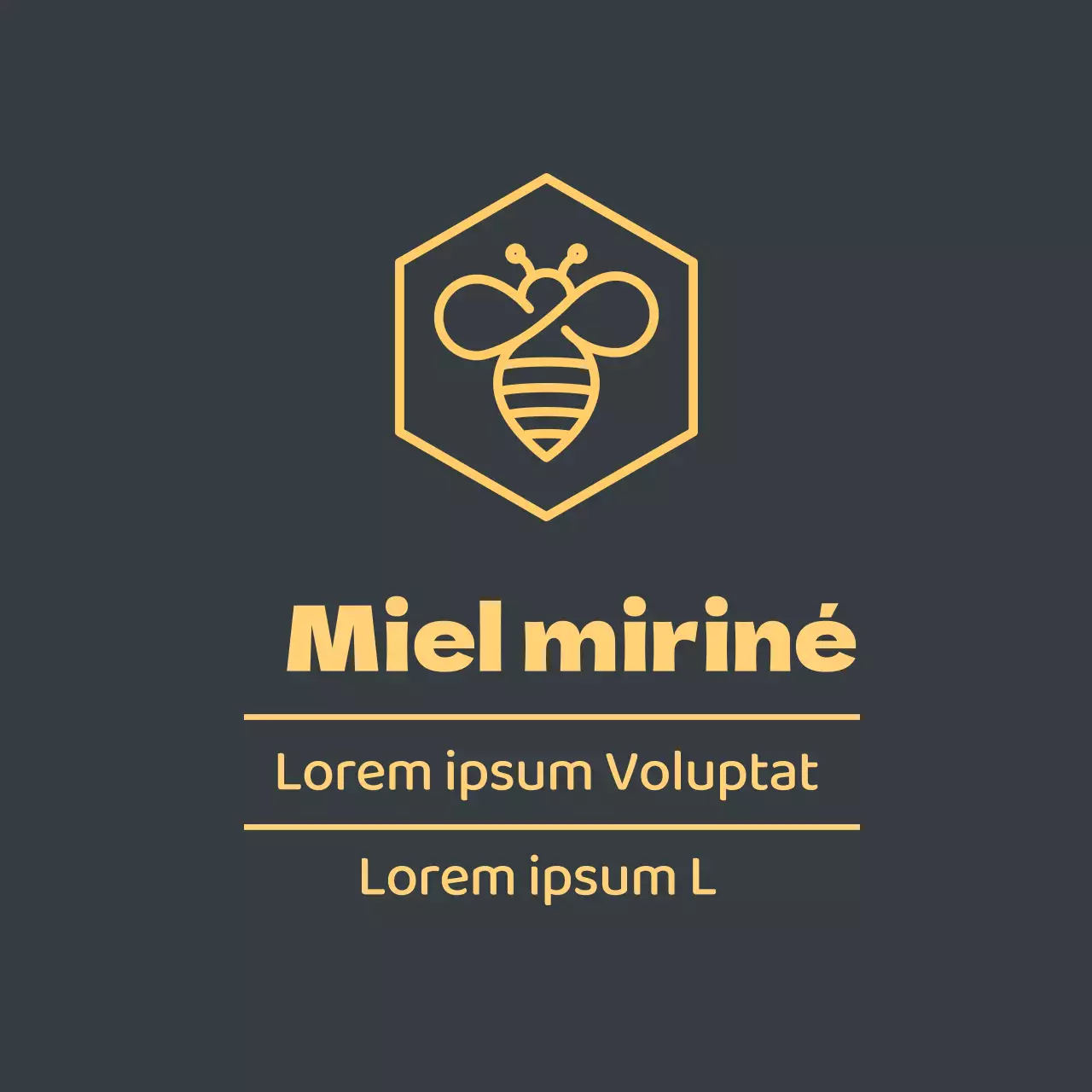 Illustration jaune, apiculture soignée, miel