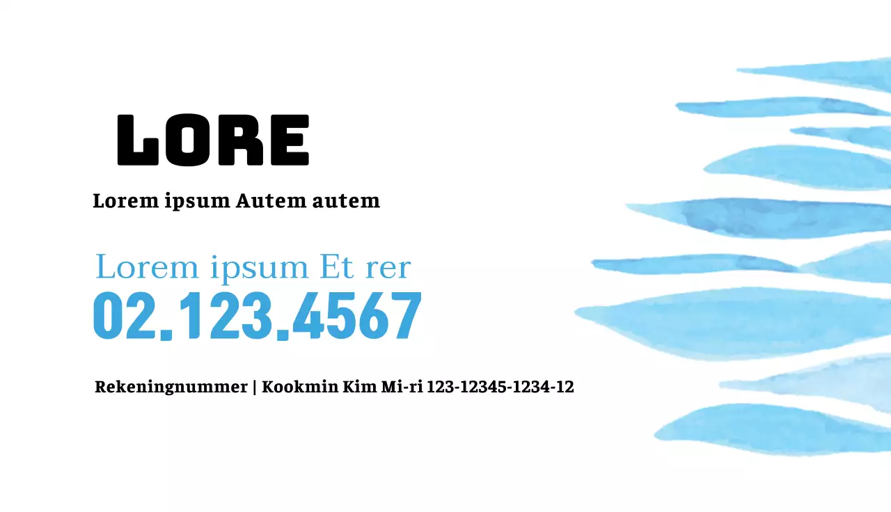 Blauwe Illustratie Aquarel Eetstokjes Delicatessen