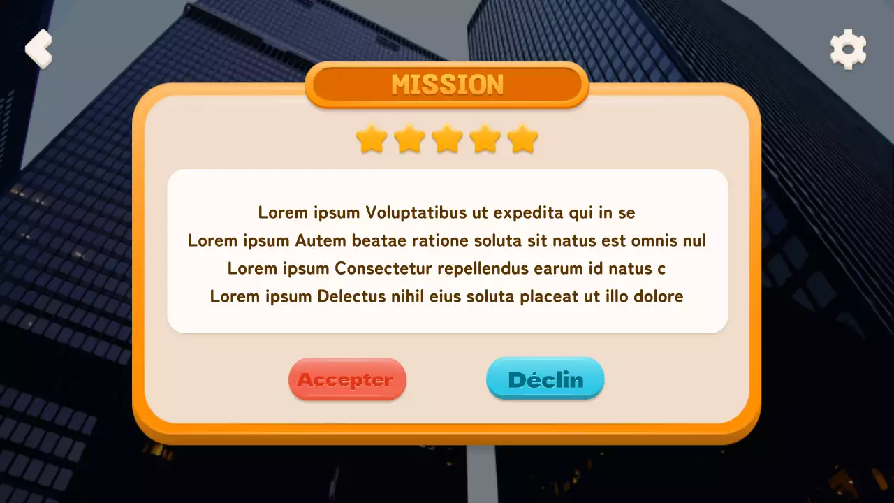 Simulation de gestion d'idoles basée sur le choix avec un concept de jeu mobile